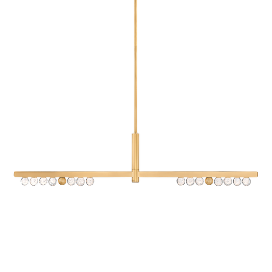 ANNECY Linear In Vintage Brass Finish