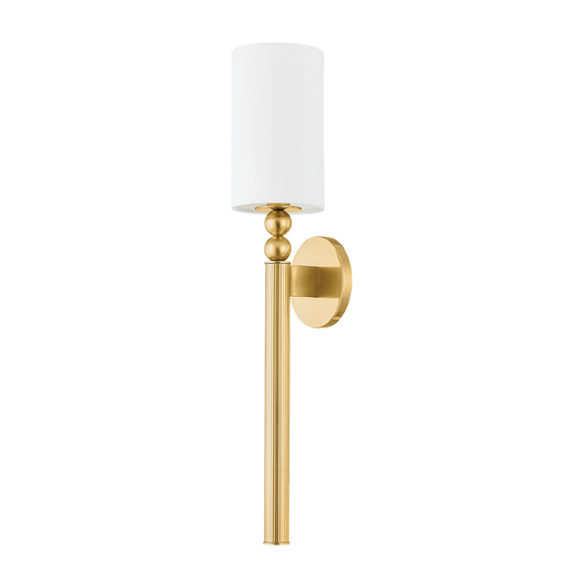 LAKEPORT Wall Sconce with Aged Brass Finish