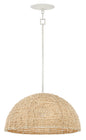 Dalia Large Pendant In White Finish