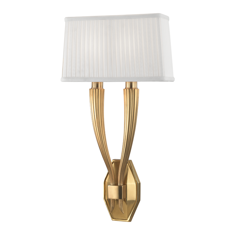 Erie Wall Sconce with Aged Brass Finish
