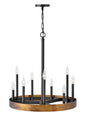 Wells Medium Single Tier Chandelier In Copper Finish