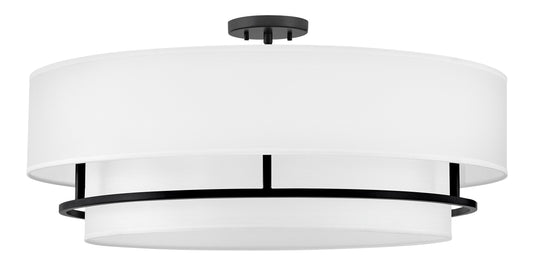 Graham Large Convertible Semi-flush Mount In Black Finish