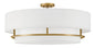 Graham Large Convertible Semi-flush Mount In Light Brass Finish