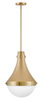 Oliver Medium Pendant In Light Brass Finish