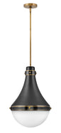 Oliver Medium Pendant In Black Finish