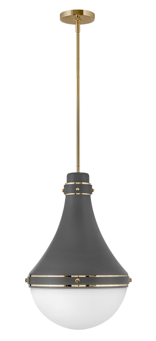 Oliver Medium Pendant In Gray Finish
