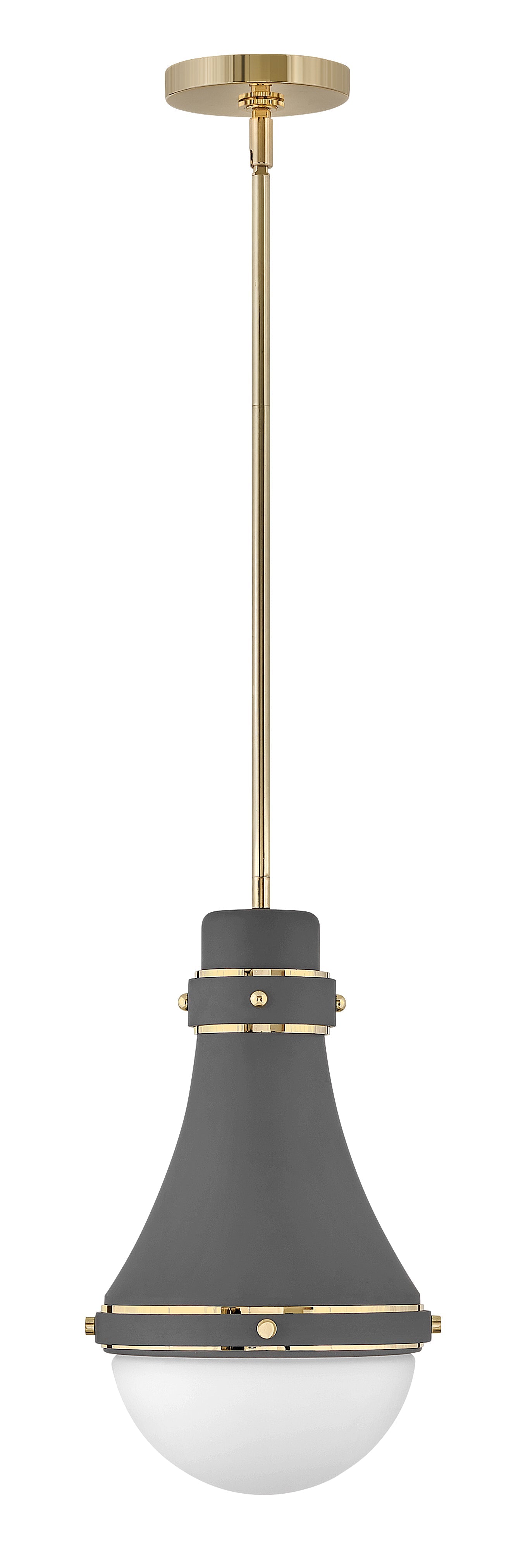 Oliver Small Pendant In Gray Finish