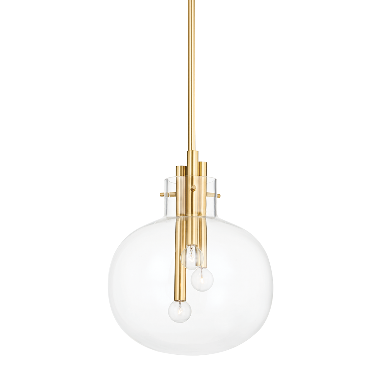 Hempstead Pendant with Aged Brass Finish