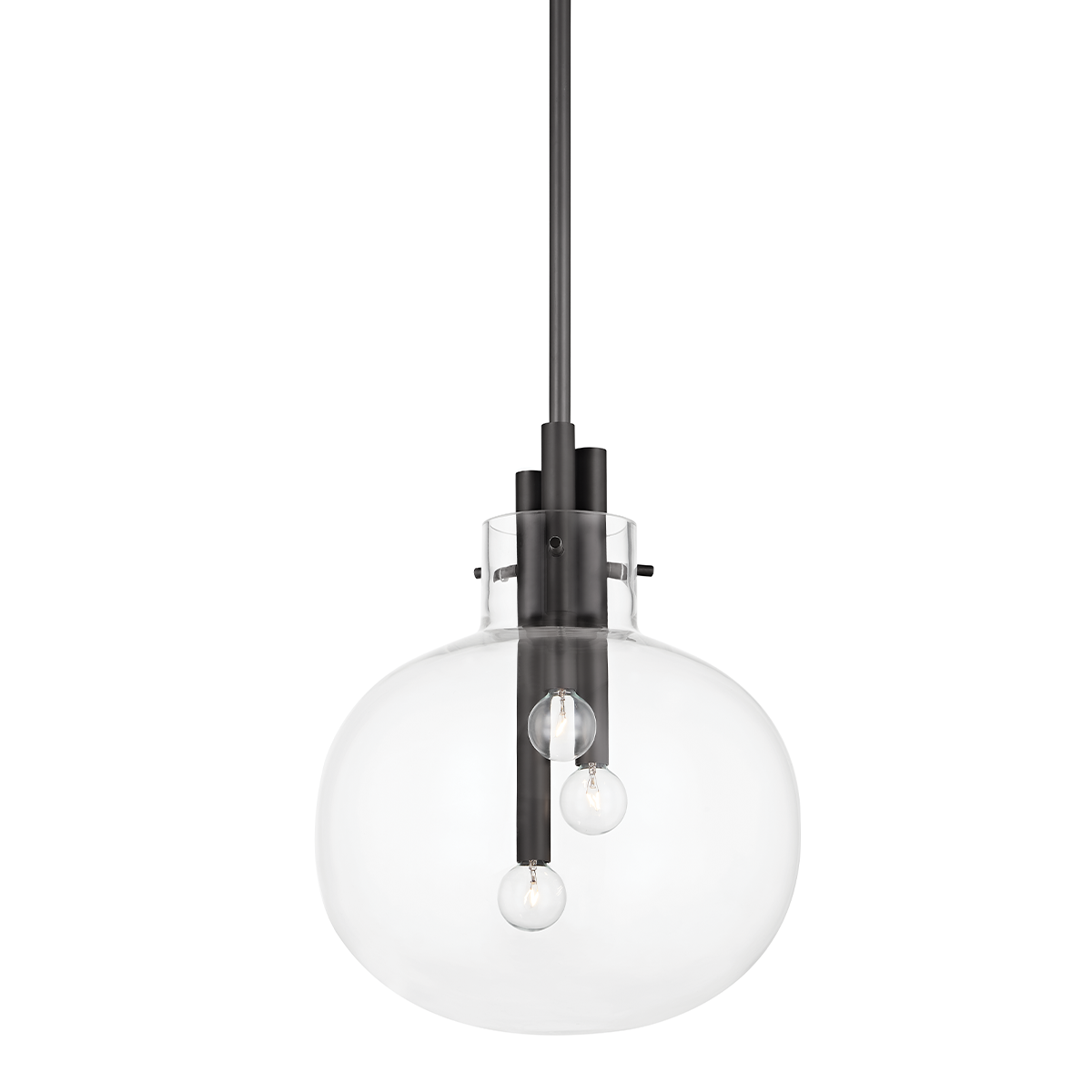 Hempstead Pendant with Black Brass Finish