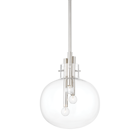Hempstead Pendant with Polished Nickel Finish
