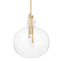 Hempstead Pendant with Aged Brass Finish