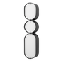 Opal Wall Sconce In Soft Black with Stainless Steel Finish