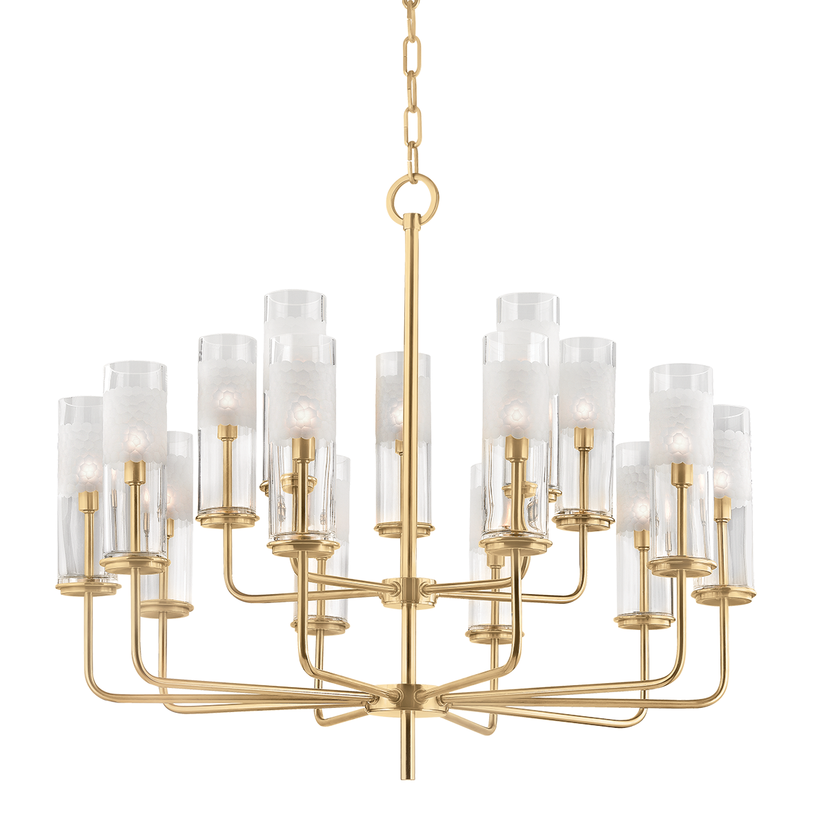Wentworth Chandelier with Aged Brass Finish