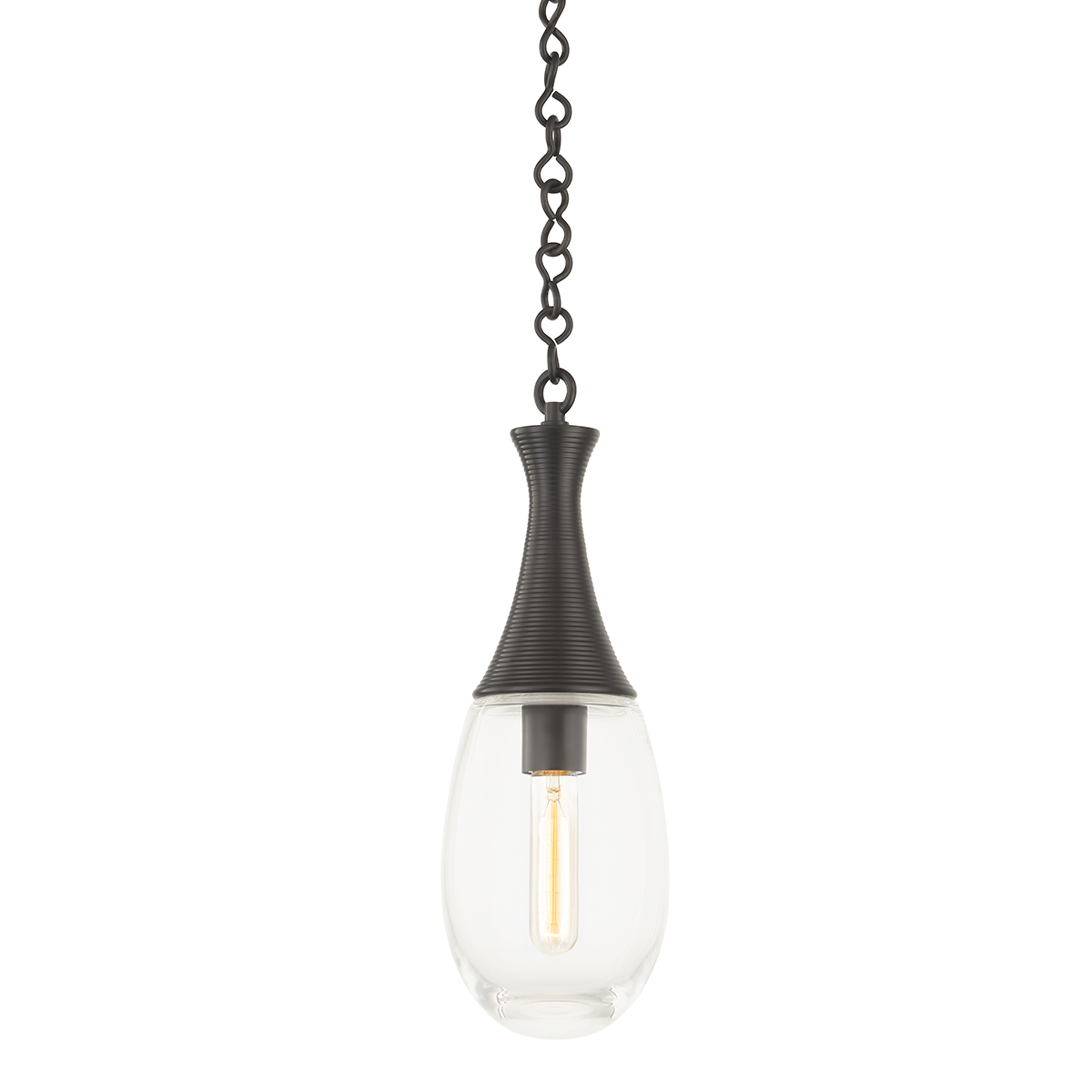 Southold Pendant with Black Brass Finish