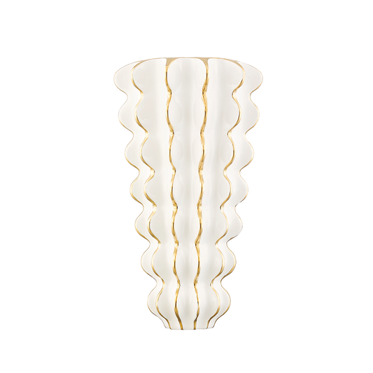 Esperanza Wall Sconce In CERAMIC GLOSS WHITE Finish
