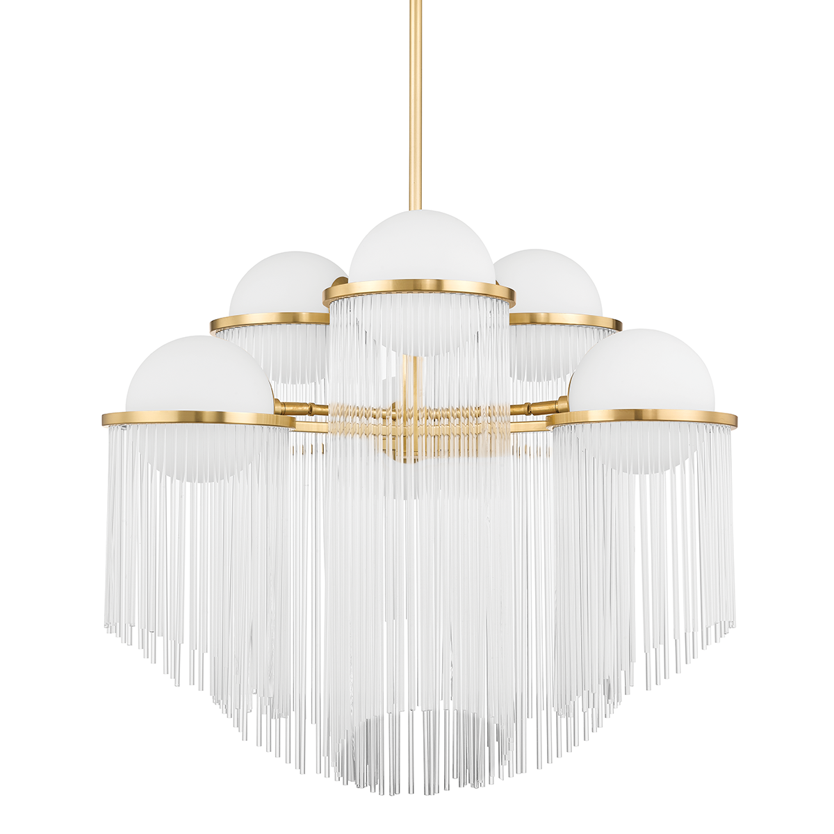 Celestial Chandelier In AGED BRASS Finish