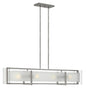 Latitude Medium Four Light Linear In Brushed Nickel Finish