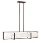Latitude Medium Four Light Linear In Light Bronze Finish