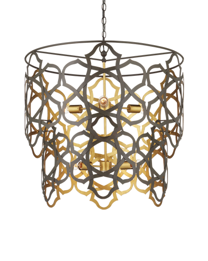 Mauresque Medium Bronze & Gold Chandelier