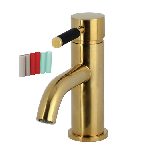 Kaiser Single-Hole Bathroom Faucet in Brushed Brass