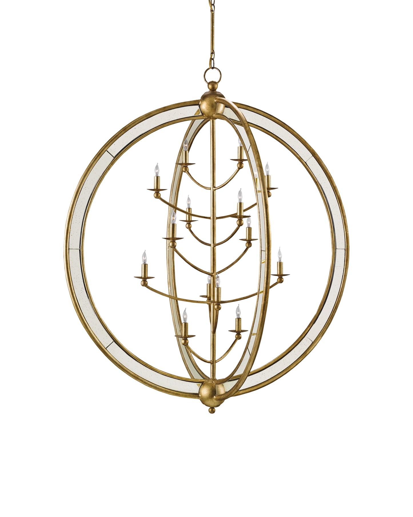 Aphrodite Gold Orb Chandelier