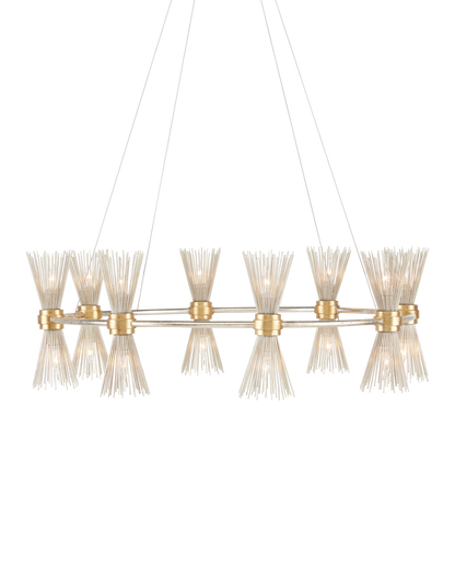 Novatude Gold & Silver Chandelier