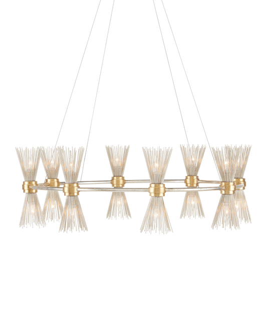 Novatude Gold & Silver Chandelier