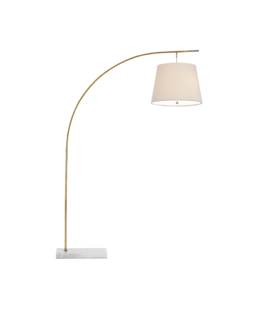 Cloister Medium Brass Floor Lamp