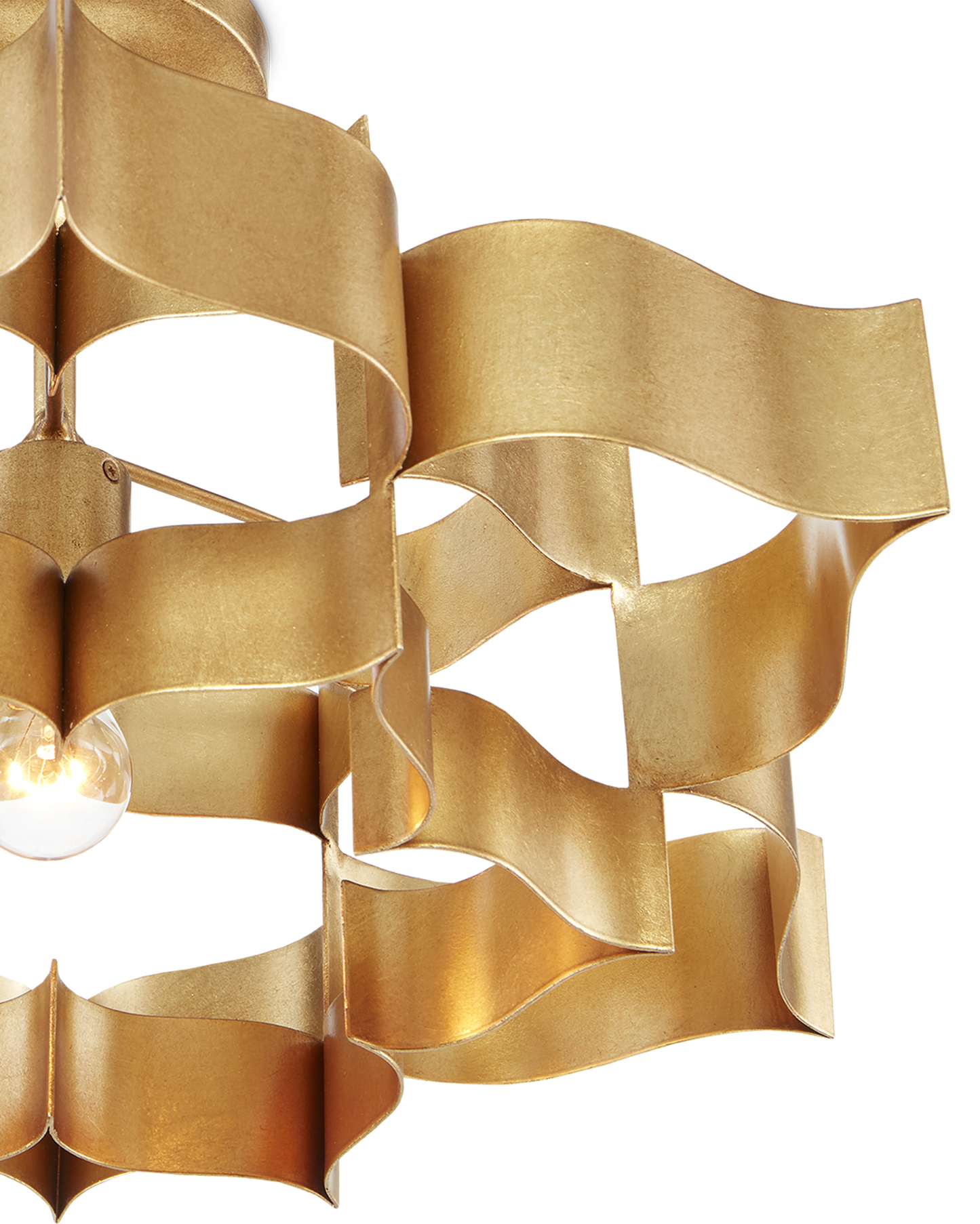 Grand Lotus Small Gold Chandelier
