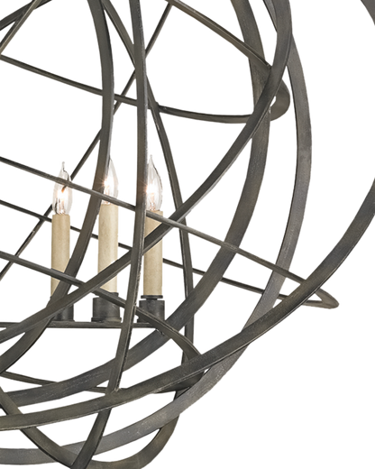 Genesis Black Orb Chandelier