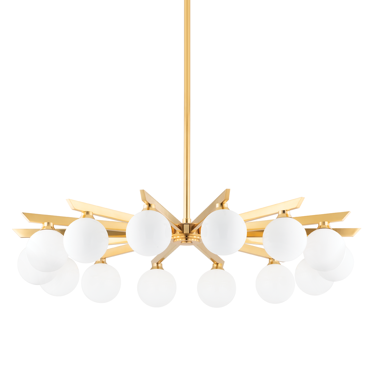 Astra Chandelier In VINTAGE BRASS Finish