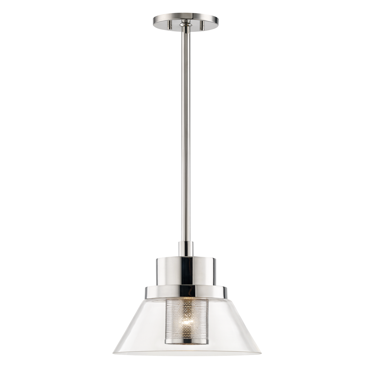 Paoli Pendant with Polished Nickel Finish
