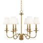 Menlo Park Chandelier with Aged Brass Finish