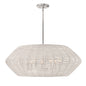 Luca Large Convertible Drum Chandelier In Chrome Finish