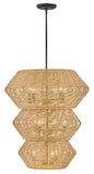 Luca Double XL Multi Tier Chandelier In Black Finish