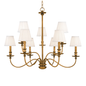 Menlo Park Chandelier with Aged Brass Finish