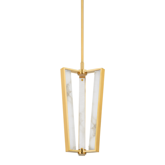 EDGEMERE PENDANT with AGED BRASS Finish