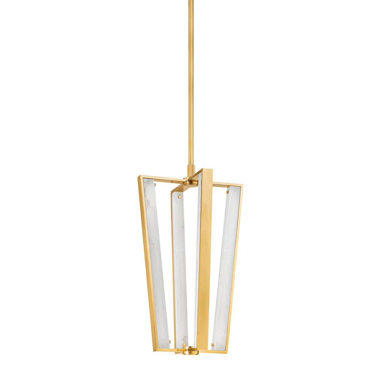 EDGEMERE PENDANT with AGED BRASS Finish