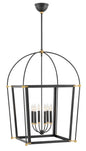 Selby Medium Open Frame Chandelier In Black Finish