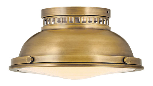 Emery Small Flush Mount In Light Brass Finish