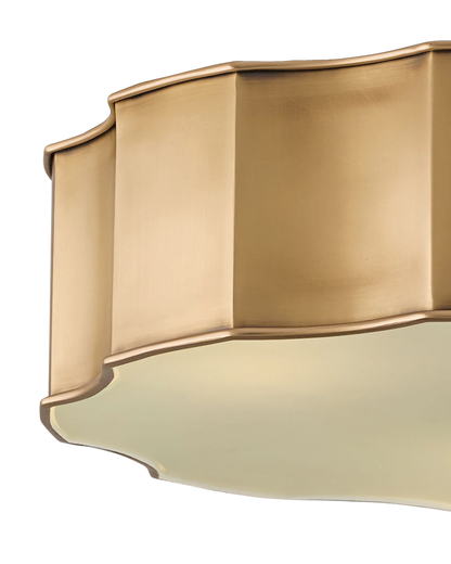 Wexford Brass Flush Mount