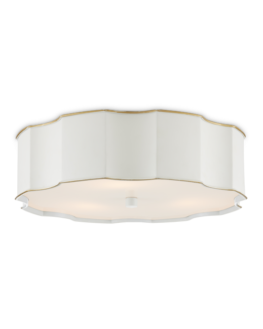 Wexford White Flush Mount