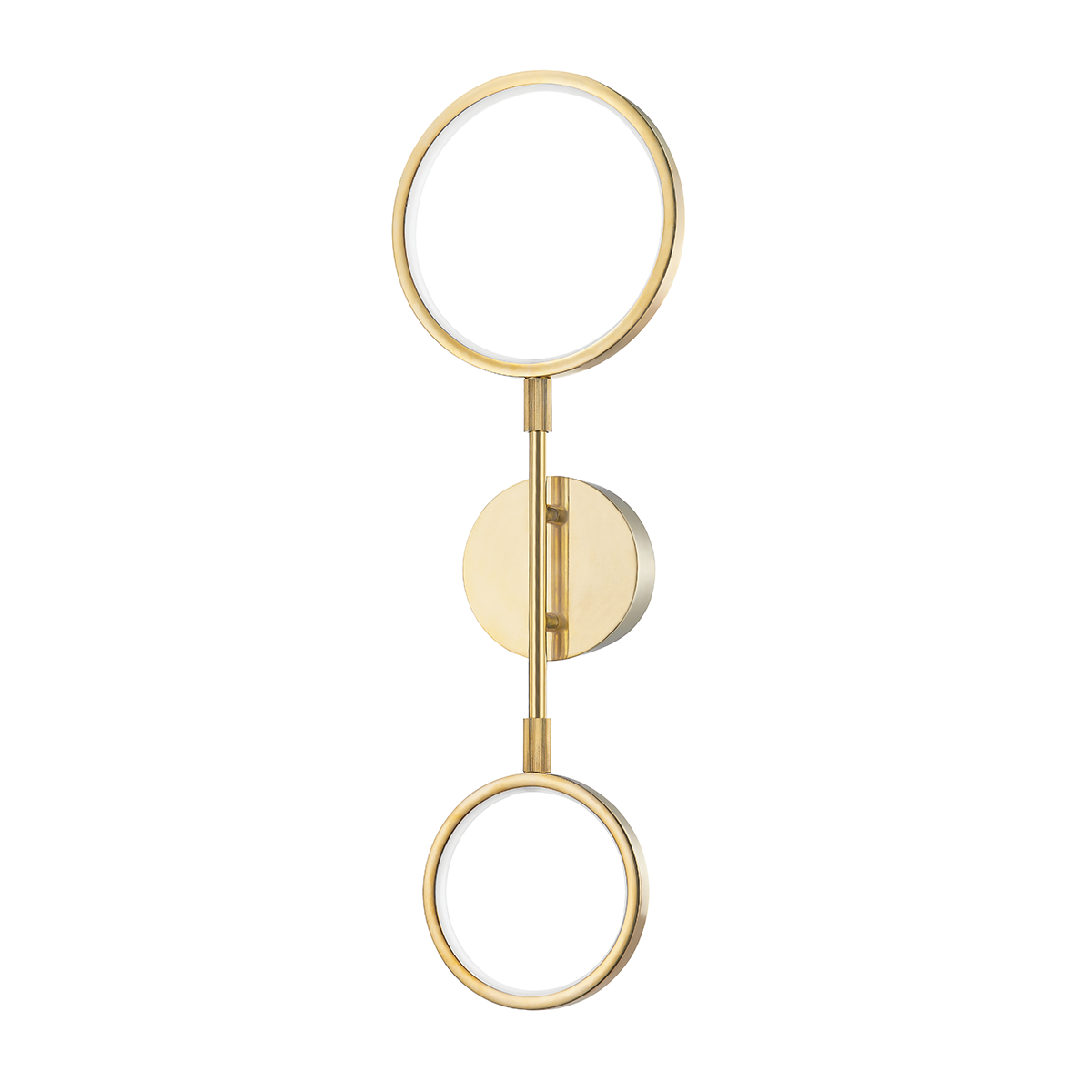 Saturn Wall Sconce with Aged Brass Finish