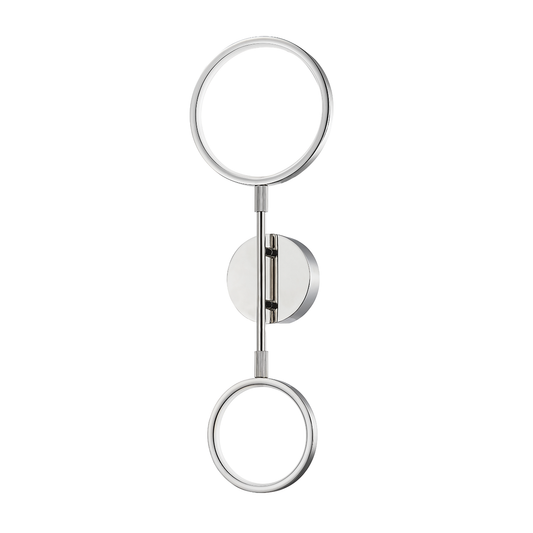 Saturn Wall Sconce with Polished Nickel Finish