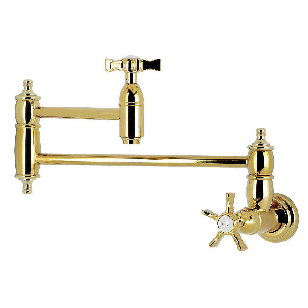 Hamilton Pot Filler Faucet in Polished Brass