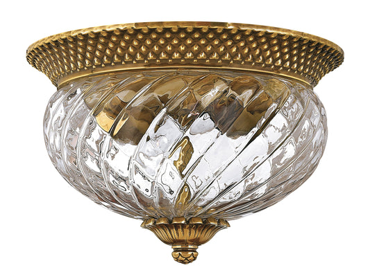 Plantation Small Flush Mount In Gold Finish
