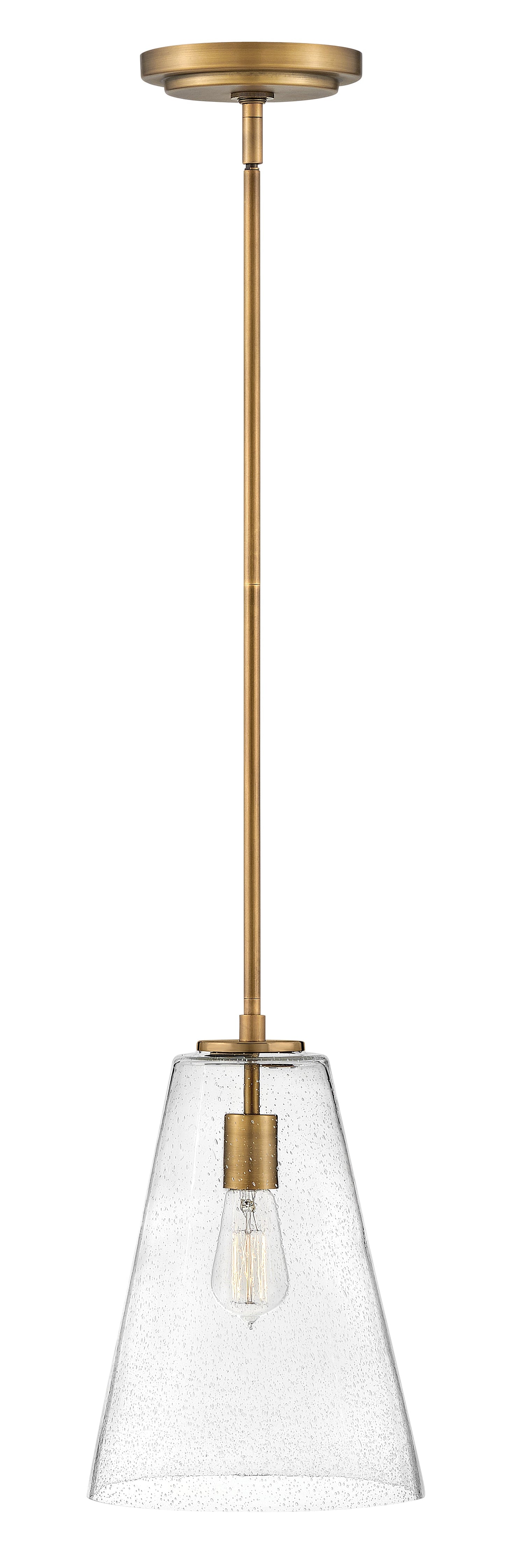Vance Small Pendant In Light Brass Finish