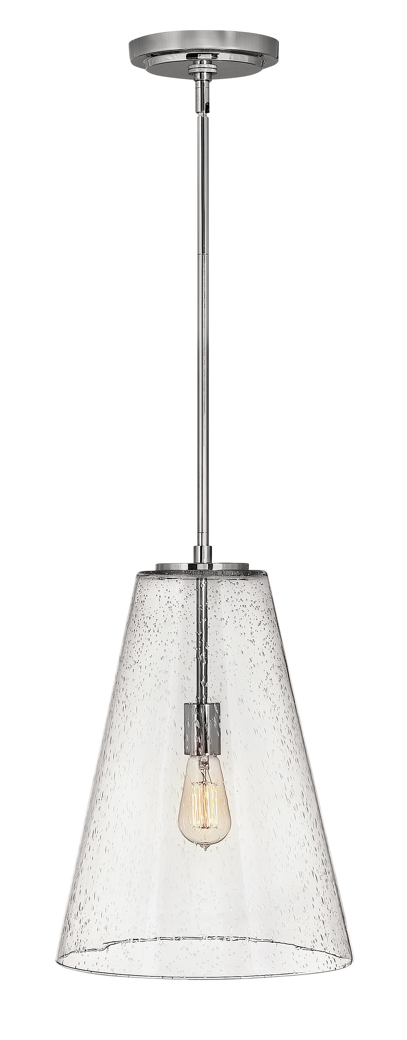 Vance Medium Pendant In Polished Nickel Finish