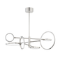 Saturn Chandelier with Polished Nickel Finish