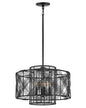 Nikko Large Convertible Pendant In Black Finish